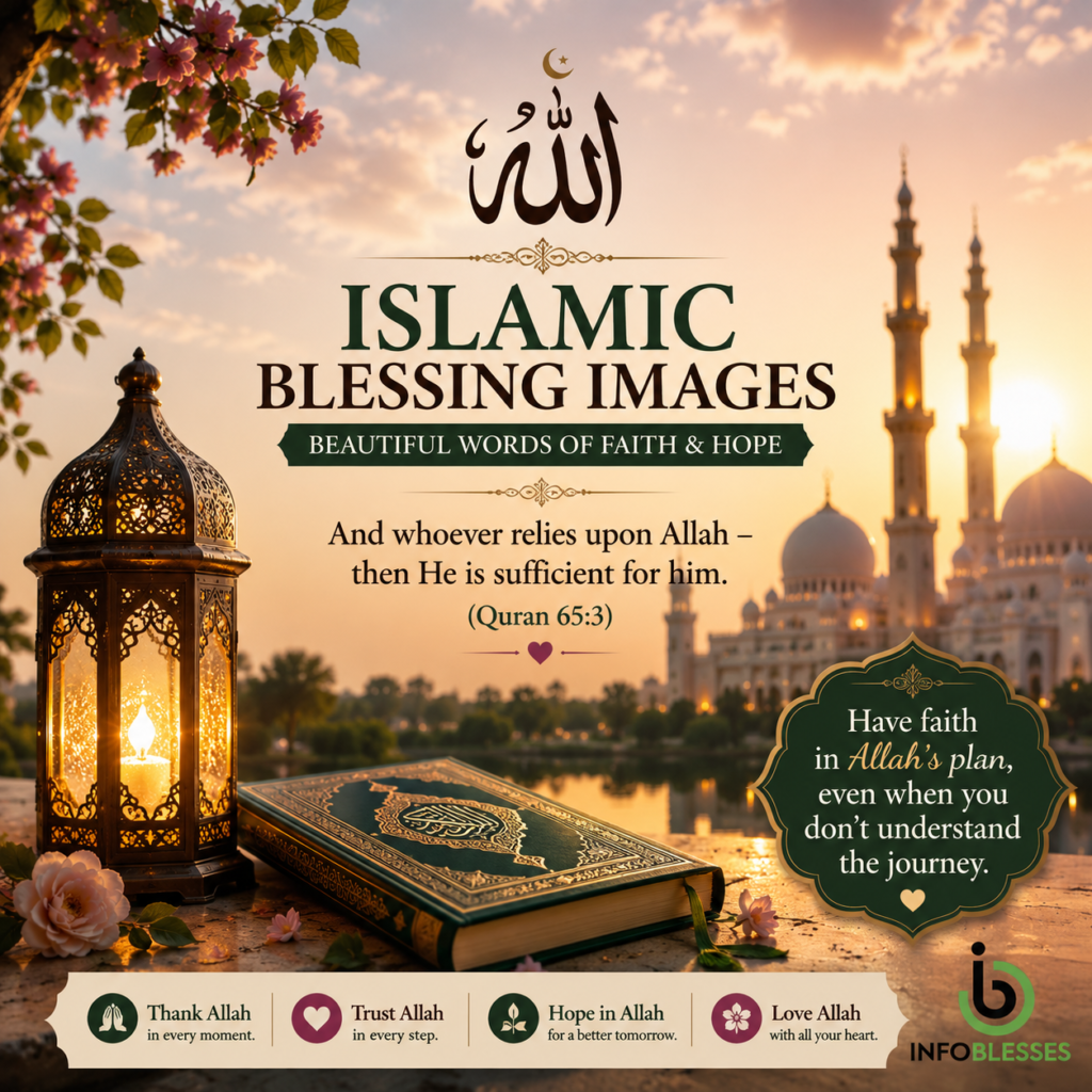 Islamic Blessing Images: Beautiful Words of Faith & Hope