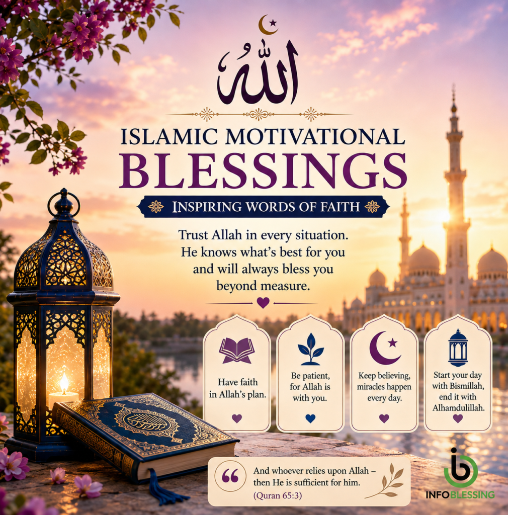 Islamic Motivational Blessings: Inspiring Words of Faith