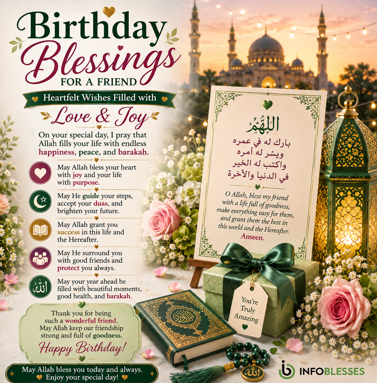Birthday Blessings for a Friend: Heartfelt Wishes Filled with Love & Joy