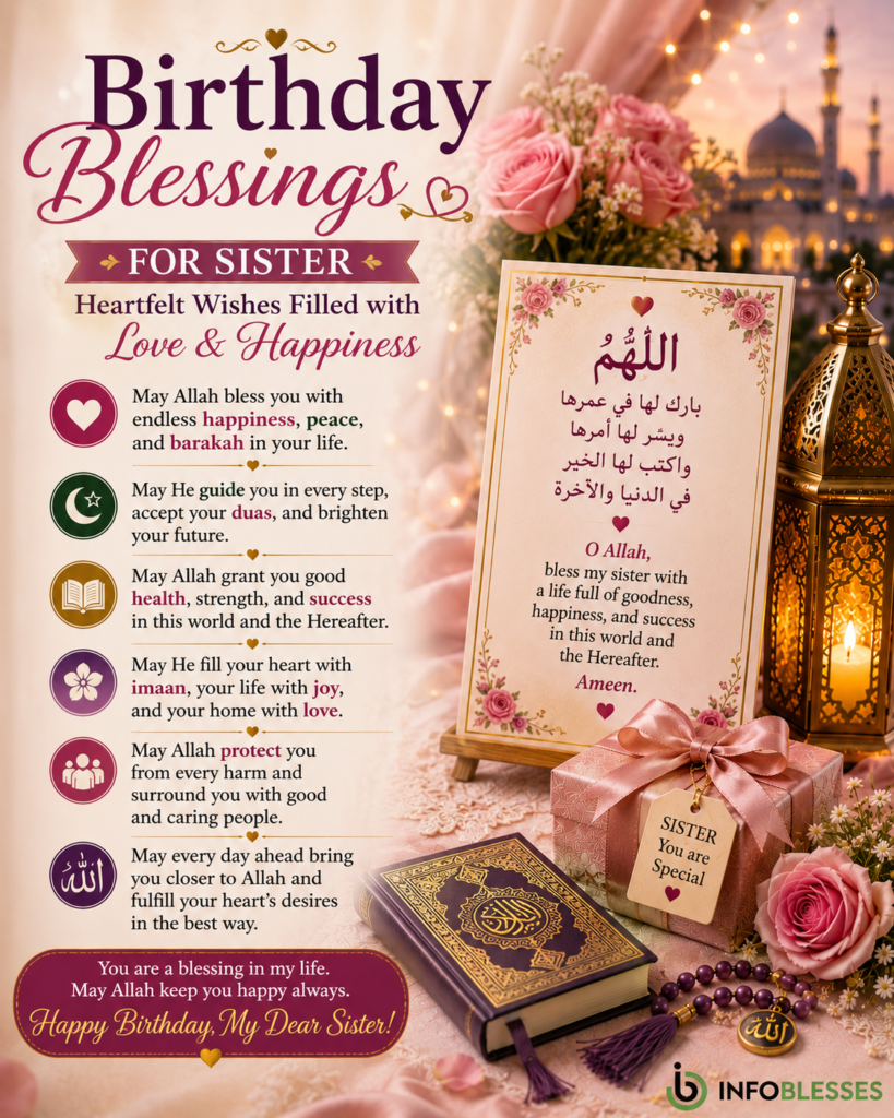 Birthday Blessings for Sister: Heartfelt Wishes Filled with Love & Happiness