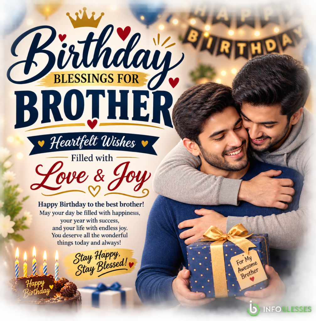 Birthday Blessings for Brother: Heartfelt Wishes Filled with Love & Joy