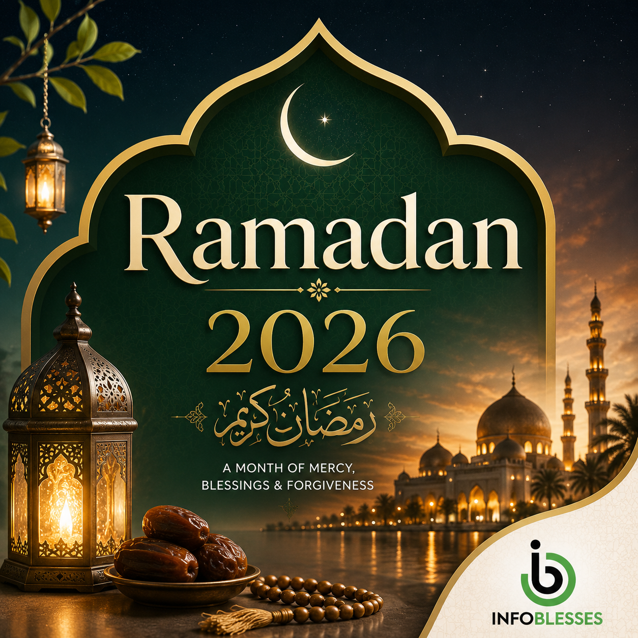 Ramadan 2026: Dates, Fasting Guide & Islamic Blessings