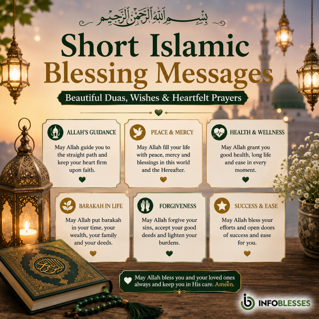 Short Islamic Blessing Messages: Beautiful Duas, Wishes & Heartfelt Prayers