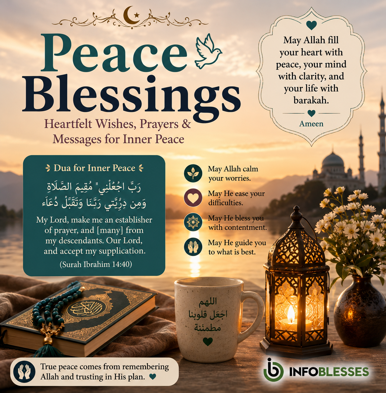 Peace Blessings: Heartfelt Wishes, Prayers & Messages for Inner Peace