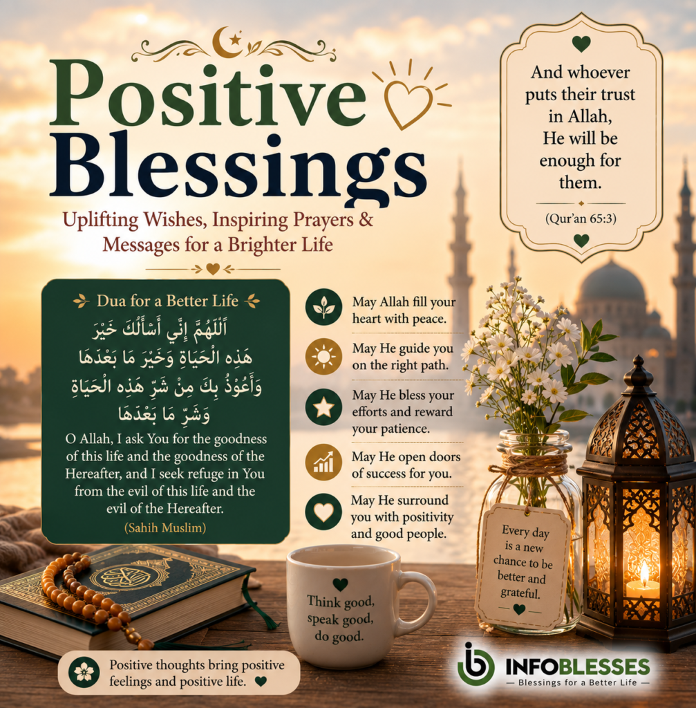 Positive Blessings: Uplifting Wishes, Inspiring Prayers & Messages for a Brighter Life