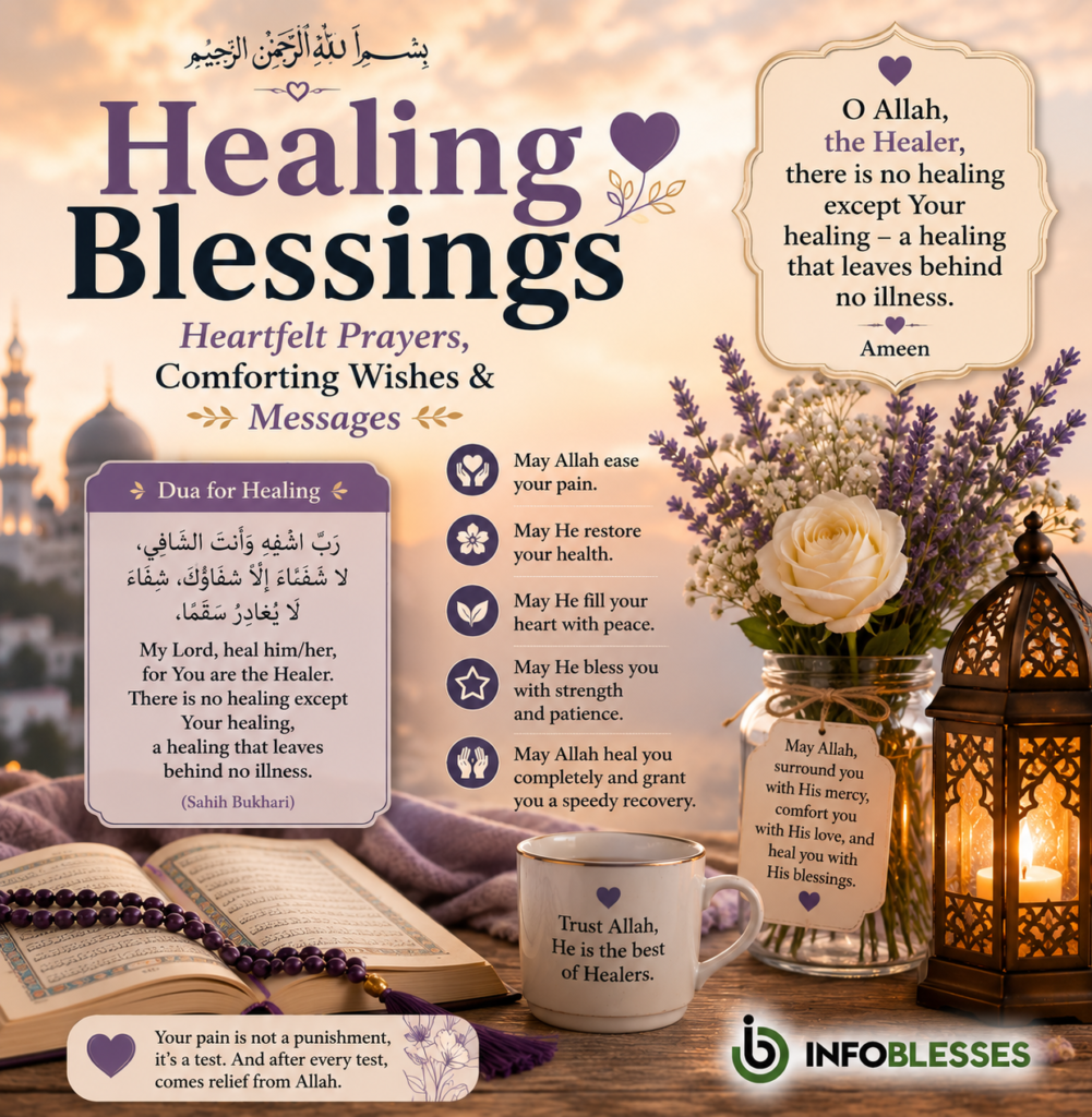 Healing Blessings: Heartfelt Prayers, Comforting Wishes & Messages