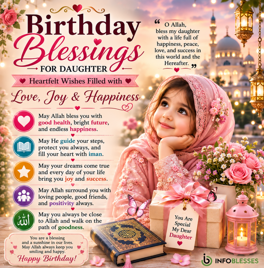Birthday Blessings for Daughter: Heartfelt Wishes Filled with Love, Joy & Happiness