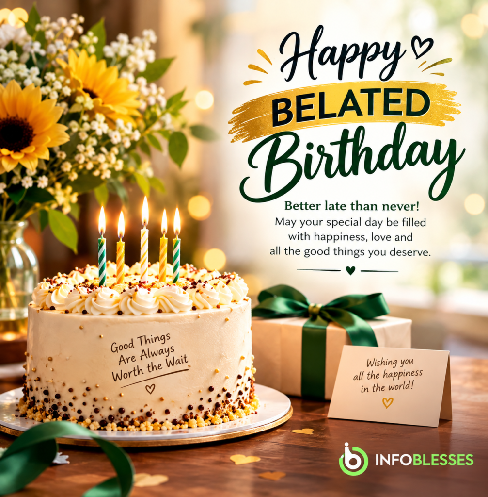 Happy Belated Birthday GIF to Make Their Day Special